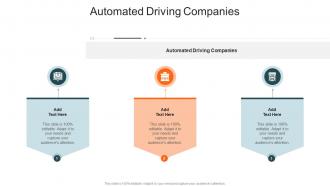 Automated Driving Companies In Powerpoint And Google Slides Cpb