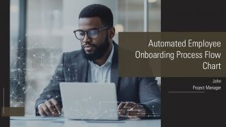 Automated Employee Onboarding Process Flow Chart PPT Structure AT