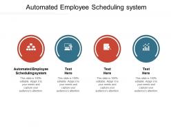 Automated employee scheduling system ppt powerpoint presentation ideas background images cpb