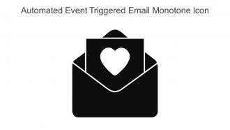 Automated Event Triggered Email Monotone Icon In Powerpoint Pptx Png And Editable Eps Format