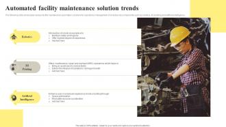 Automated Facility Maintenance Solution Trends