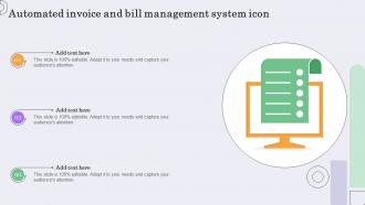 Automated Invoice And Bill Management System Icon
