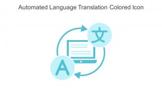Automated Language Translation Colored Icon In Powerpoint Pptx Png And Editable Eps Format