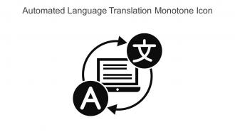 Automated Language Translation Monotone Icon In Powerpoint Pptx Png And Editable Eps Format