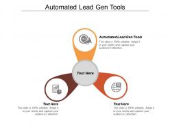 Automated lead gen tools ppt powerpoint presentation file background image cpb