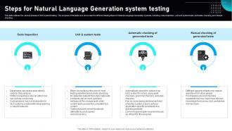 Automated Narrative Generation Steps For Natural Language Generation System Testing