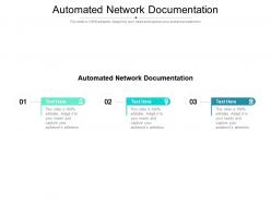 Automated network documentation ppt powerpoint pictures themes cpb