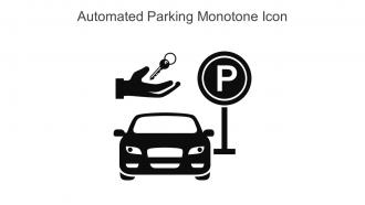 Automated Parking Monotone Icon In Powerpoint Pptx Png And Editable Eps Format