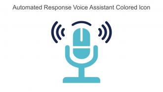 Automated Response Voice Assistant Colored Icon In Powerpoint Pptx Png And Editable Eps Format