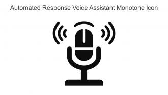 Automated Response Voice Assistant Monotone Icon In Powerpoint Pptx Png And Editable Eps Format