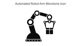 Automated Robot Arm Monotone Icon In Powerpoint Pptx Png And Editable Eps Format