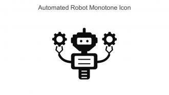 Automated Robot Monotone Icon In Powerpoint Pptx Png And Editable Eps Format