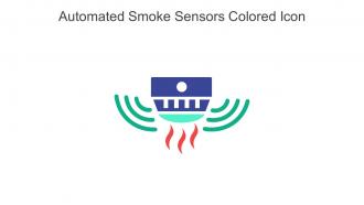Automated Smoke Sensors Colored Icon In Powerpoint Pptx Png And Editable Eps Format