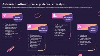 Automated Software Process Performance Analysis