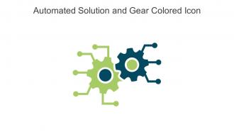 Automated Solution And Gear Colored Icon In Powerpoint Pptx Png And Editable Eps Format