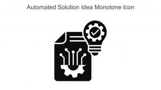 Automated Solution Idea Monotone Icon In Powerpoint Pptx Png And Editable Eps Format
