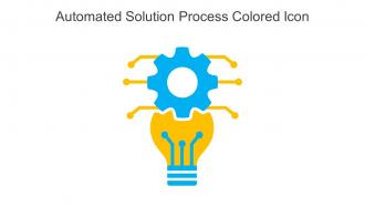Automated Solution Process Colored Icon In Powerpoint Pptx Png And Editable Eps Format