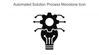 Automated Solution Process Monotone Icon In Powerpoint Pptx Png And Editable Eps Format