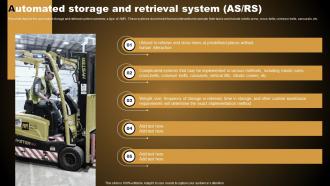 Automated Storage And Retrieval System As Rs Types Of Autonomous Robotic System