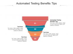 Automated testing benefits tips ppt powerpoint presentation portfolio slides cpb