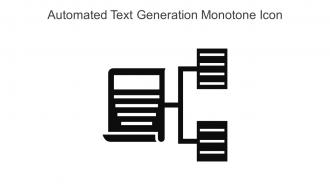 Automated Text Generation Monotone Icon In Powerpoint Pptx Png And Editable Eps Format
