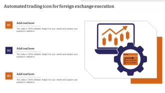 Automated Trading Icon For Foreign Exchange Execution
