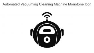 Automated Vacuuming Cleaning Machine Monotone Icon In Powerpoint Pptx Png And Editable Eps Format