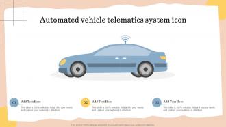 Automated Vehicle Telematics System Icon