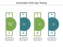 Automated web app testing ppt powerpoint presentation professional designs download cpb