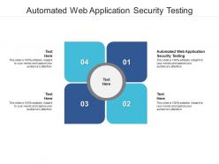 Automated web application security testing ppt powerpoint presentation professional format cpb