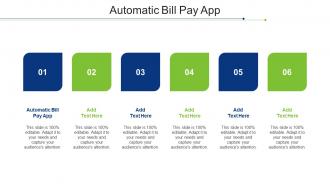 Automatic Bill Pay App Ppt Powerpoint Presentation Professional Background Cpb