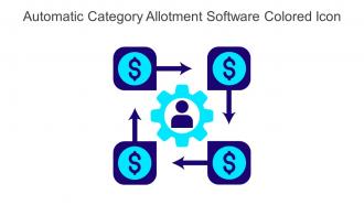 Automatic Category Allotment Software Colored Icon In Powerpoint Pptx Png And Editable Eps Format