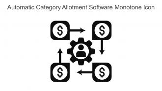 Automatic Category Allotment Software Monotone Icon In Powerpoint Pptx Png And Editable Eps Format