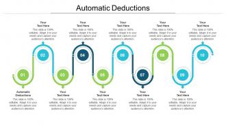 Automatic deductions ppt powerpoint presentation summary structure cpb