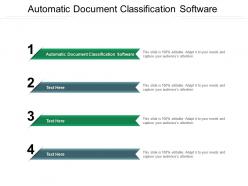Automatic document classification software ppt powerpoint guidelines cpb