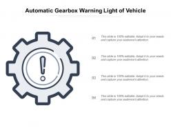 Automatic Gearbox Warning Light Of Vehicle