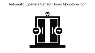 Automatic Openers Sensor Doors Monotone Icon In Powerpoint Pptx Png And Editable Eps Format