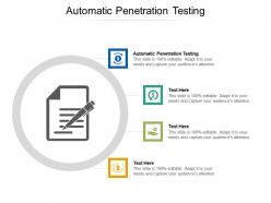 Automatic penetration testing ppt powerpoint presentation model samples cpb
