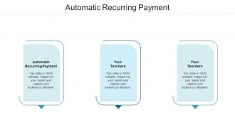 Automatic recurring payment ppt powerpoint presentation infographics gridlines cpb