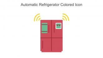 Automatic Refrigerator Colored Icon In Powerpoint Pptx Png And Editable Eps Format