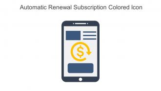 Automatic Renewal Subscription Colored Icon In Powerpoint Pptx Png And Editable Eps Format
