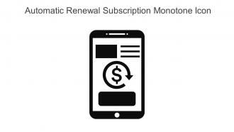 Automatic Renewal Subscription Monotone Icon In Powerpoint Pptx Png And Editable Eps Format