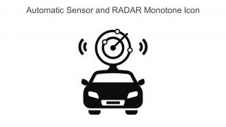 Automatic Sensor And RADAR Monotone Icon In Powerpoint Pptx Png And Editable Eps Format