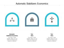 Automatic stabilizers economics ppt powerpoint presentation ideas background cpb