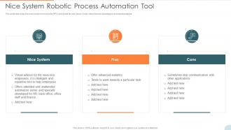 Automatic Technology Nice System Robotic Process Automation Tool Ppt Slides Download