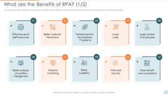 Automatic Technology What Are The Benefits Of RPA Ppt Styles Example File