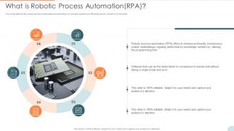Automatic Technology What Is Robotic Process Automation RPA Ppt Styles Slides