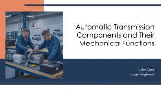 Automatic Transmission Components And Their Mechanical Functions PPT Graphics AT