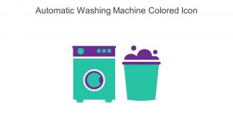 Automatic Washing Machine Colored Icon In Powerpoint Pptx Png And Editable Eps Format