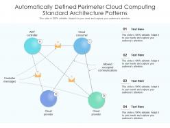 Automatically defined perimeter cloud computing standard architecture patterns ppt diagram